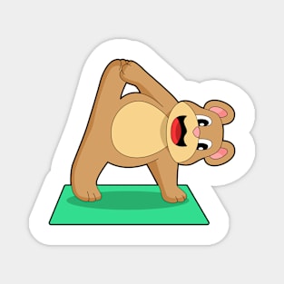 Bear at Yoga Fitness Magnet