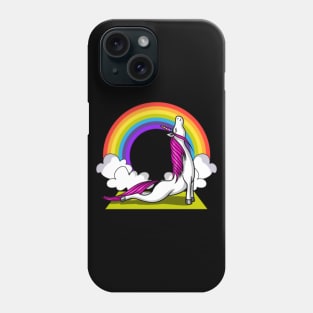 Unicorn Yoga Workout Magical Rainbow Phone Case