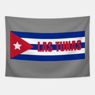 Las Tunas City in Cuban Flag Tapestry