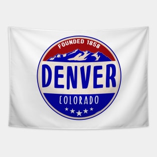 DENVER COLORADO ROCKY MOUNTAINS MILE HIGH CITY Tapestry