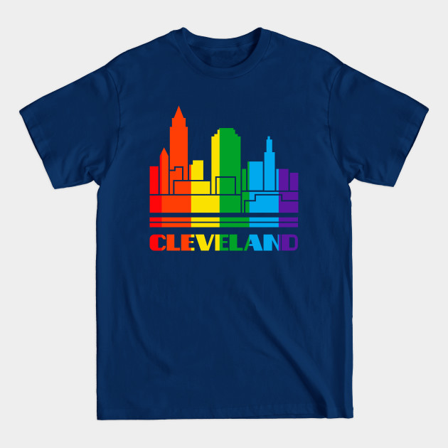 Disover Cleveland Pride Shirt Cleveland LGBT Gift LGBTQ Supporter Tee Pride Month Rainbow Pride Parade - Cleveland Pride - T-Shirt