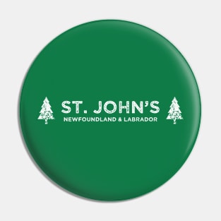 St. John&#39;s NL || Retro Tree || Newfoundland &amp; Labrador Clothing Pin