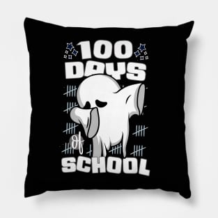 100 days of school featuring a Cute dabbing ghost #4 Pillow