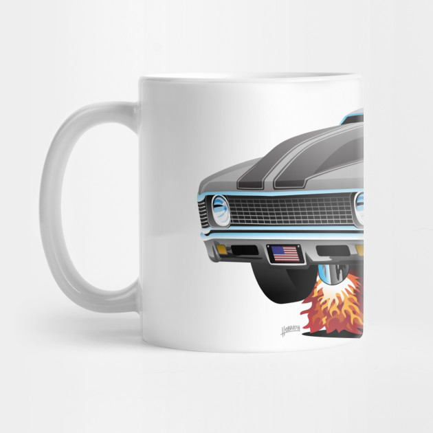 Classic American Muscle Car Hot Rod Cartoon Muscle Car Mug
