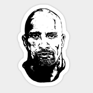 The Rock Face Sticker for Sale by MisterPlop