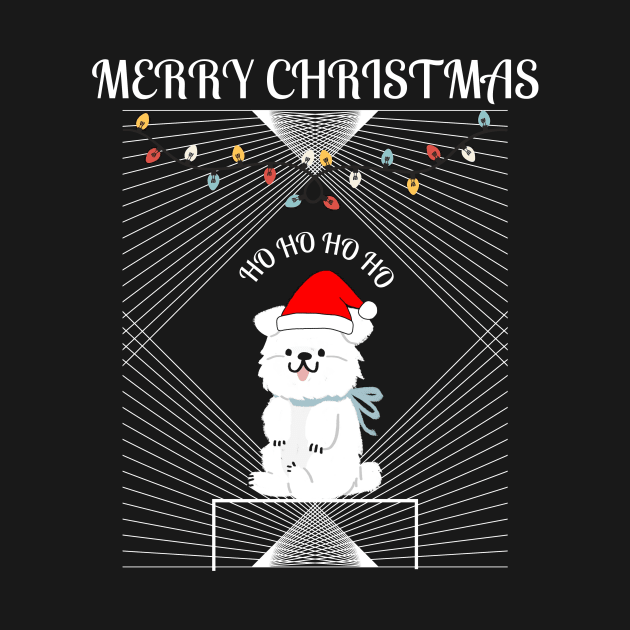 HO HO HO Merry Christmas Santa dog by Mr.Dom store