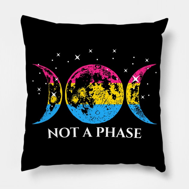 Funny Pansexual Pride Flag Not A Phase Pillow by BrightGift