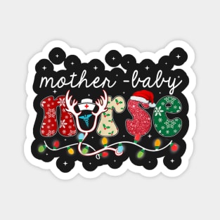 mother baby nurse christmas crew nurse Magnet