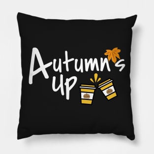 Cute Funny Autumns Up Pillow