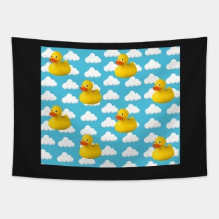 rubber Ducky with Cloud Adorable Tapestry