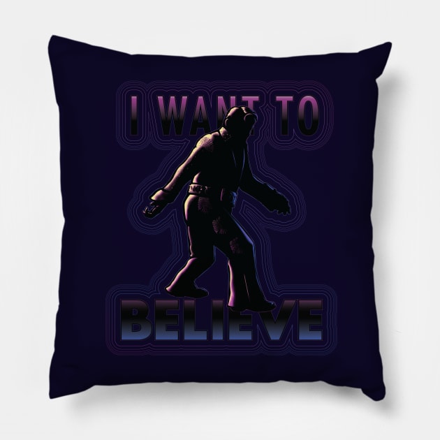 Bigfoot Elvis Pillow by MunkeeWear