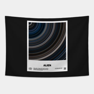 minimal_Alien Abstract Circular Art Movie Tapestry