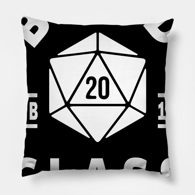 BARD CLASS, DUNGEON GAME MASTER DRAGONS DICE GAME DND D20 D&D DM Pillow by ShirtFace