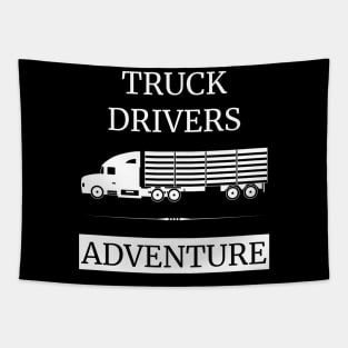 Truck Drivers Adventure Tapestry