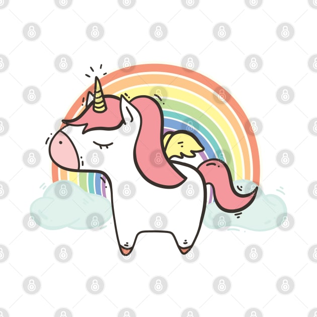 Unicorn Rainbow by munkidesigns