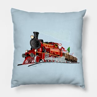 cartoon Santa Express Pillow