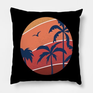 Orange sky Pillow