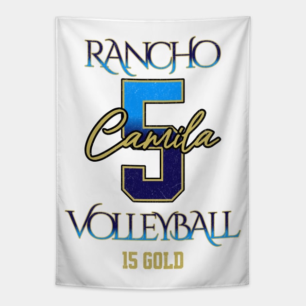 Camila #5 Rancho VB (15 Gold) - White Tapestry by Rancho Family Merch