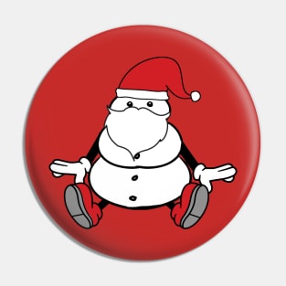 Cute santa snowman Pin