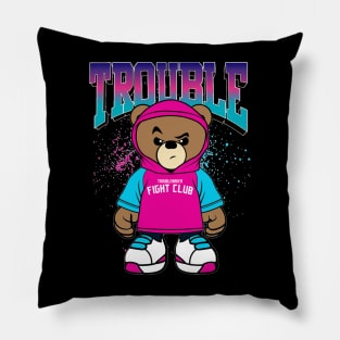 teddy bear fight club Pillow