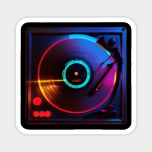 Glow Party DJ Turntable Magnet