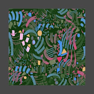 Summer jungle abstract pattern T-Shirt