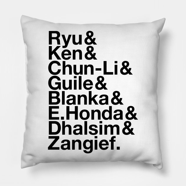 &treet Fighters Pillow by AndyElusive