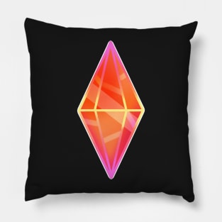 Orange plumbob sims 4 Pillow