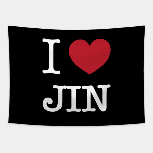 I love BTS jin kim seokjin typography Morcaworks Tapestry