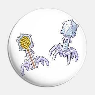 Bacteriophage Structure Illustration Pin