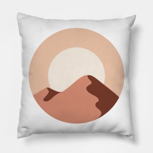 Desert Landscape Minimalist Pillow