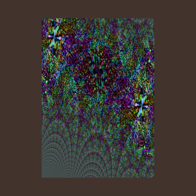 Blue iris stone fractal by stevepaint