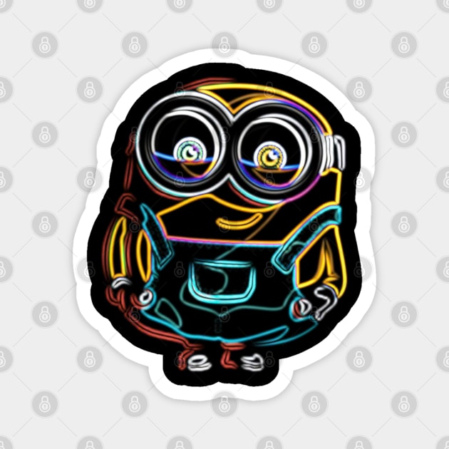 Minion Neon Magnet by enchantingants