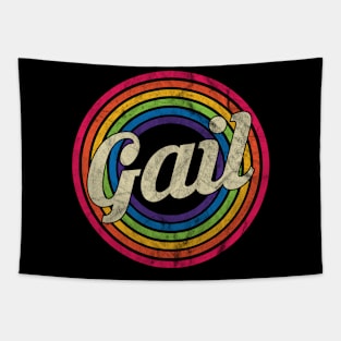 Gail - Retro Rainbow Faded-Style Tapestry