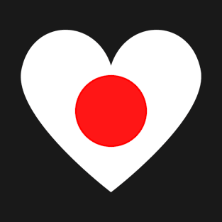 I Love Japan (日本が大好きです) - Japan Heart (ハート) T-Shirt