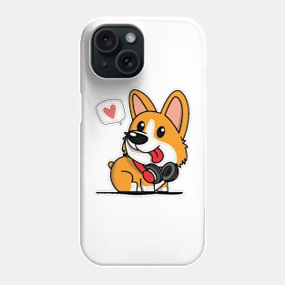 cute corgi by the chest Phone Case