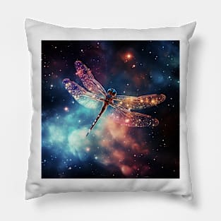 Dragonfly in Space 1 Pillow