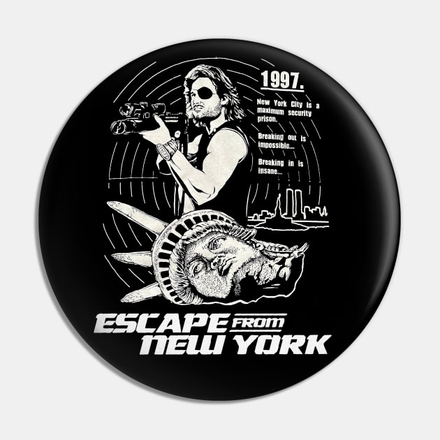 Escape From New York Pin by CosmicAngerDesign