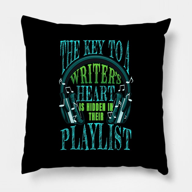 Writer Heart Music Pillow by jeric020290