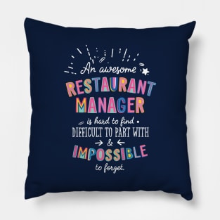 An awesome Restaurant Manager Gift Idea - Impossible to Forget Quote Pillow