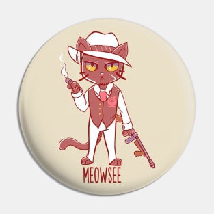 Meowsee Mafia Cat Pin