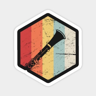 Retro Clarinet Marching Band Icon Magnet