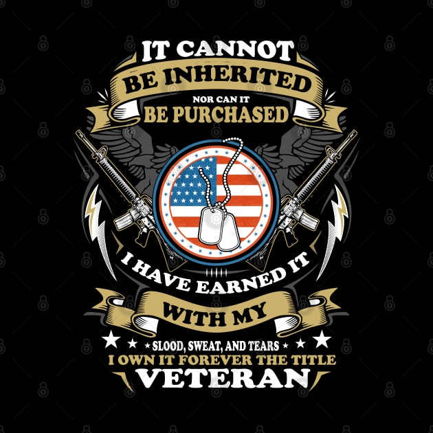 It Cannot Be Inherited nor can it be purchased i have earned it with my slow.. by Printashopus