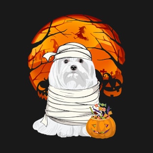 Maltese mummy pumpkin T-Shirt