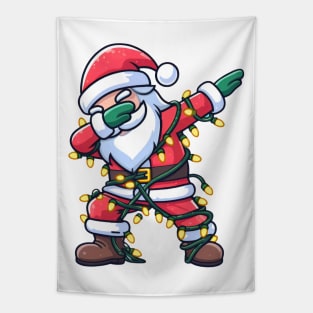 Dabbing Santa Tapestry