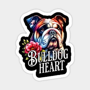 Bulldog heart Magnet