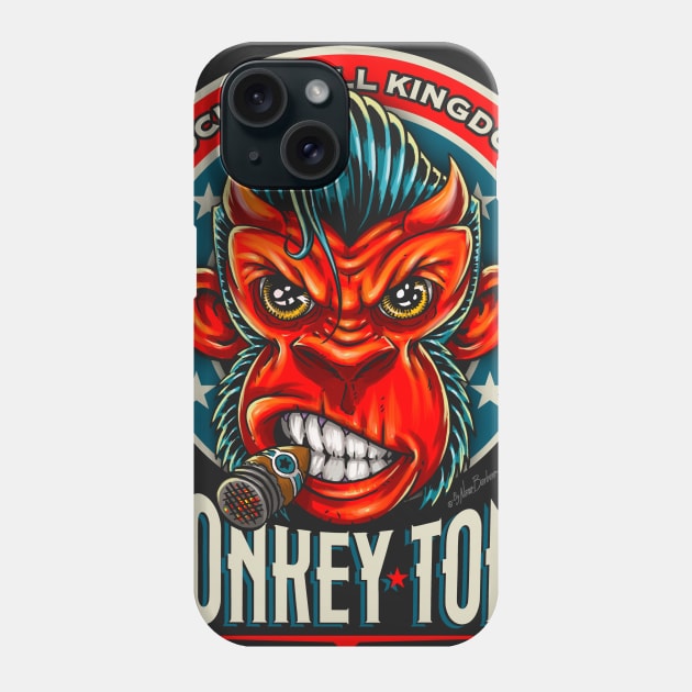 Monkey Tonk Phone Case by nanobarbero