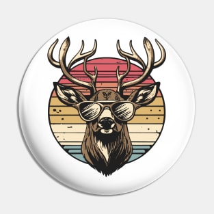 Buck Deer Sunset Pin