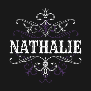 Nathalie Name Gothic Style Goth Ornament T-Shirt