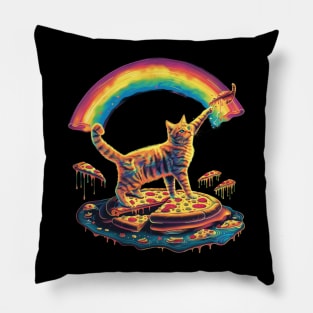 Cat Rainbow Bedtime Stories Pillow